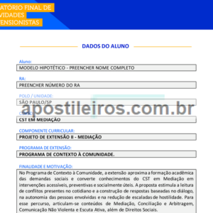 Projeto de Extensão II - Mediação