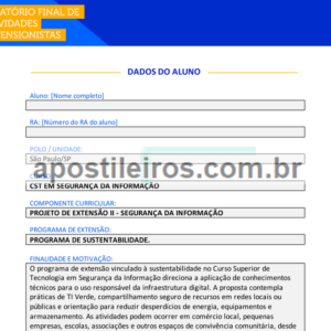 Projeto de Extensão II - Segurança da Informação