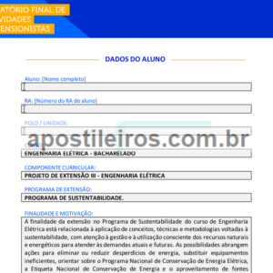 Projeto de Extensão III - Engenharia Elétrica