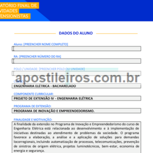 Projeto de Extensão IV - Engenharia Elétrica