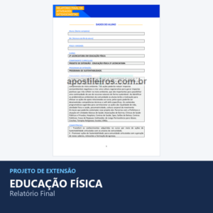 Projeto de Extensão - Educação Física 2ª Licenciatura