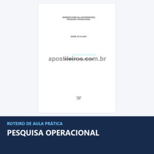 Roteiro Aula Prática Pesquisa Operacional