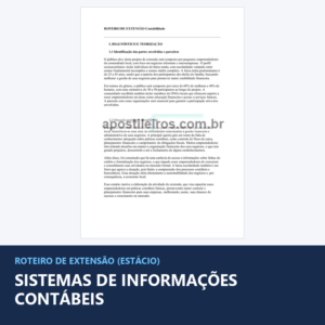 Trabalho de Extensão Sistemas de Informações Contábeis - Estácio